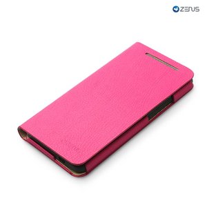 Zenus HTC One M7 Masstige E-Style Diary Series -Hot Pink