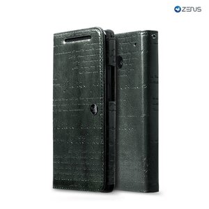 Zenus HTC One M7 Masstige Lettering Diary Series -Dark Grey