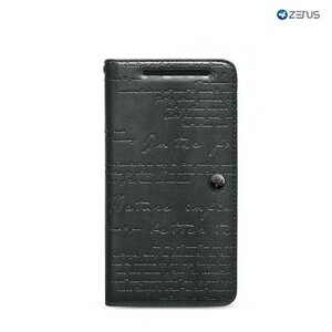 Zenus HTC One M7 Masstige Lettering Diary Series -Dark Grey