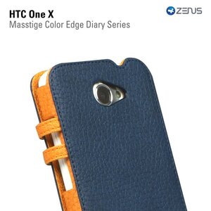 Zenus HTC One X Masstige Color Edge Diary Series -Navy