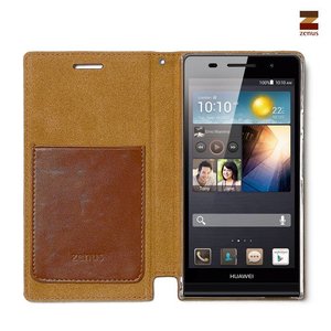 Zenus Huawei Ascend P6 Masstige Lettering Diary - Brown