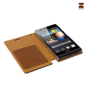 Zenus Huawei Ascend P6 Masstige Lettering Diary - Brown