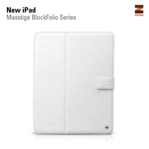 Zenus Ipad 2. 3 en 4 Masstige Block Folio Series - White