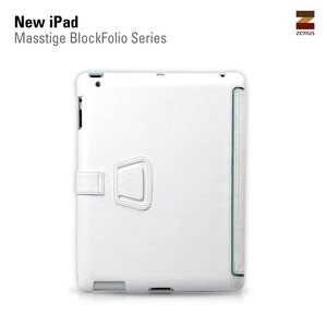 Zenus Ipad 2. 3 en 4 Masstige Block Folio Series - White