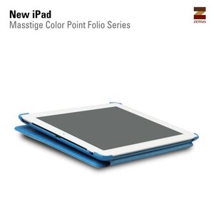 Zenus Ipad 2. 3 en 4 Masstige Color point Folio Series - Blue