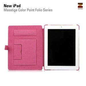 Zenus Ipad 2. 3 en 4 Masstige Color point Folio Series - Pink
