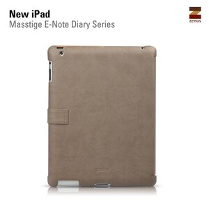 Zenus Ipad 2. 3 en 4 Masstige E-Note Diary Series - Camel