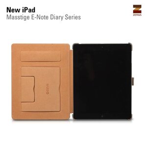 Zenus Ipad 2. 3 en 4 Masstige E-Note Diary Series - Camel