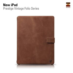 Zenus Ipad 2. 3 en 4 Prestige Vintage Folio -Vintage Brown