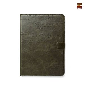 Zenus Ipad Air Masstige Lettering Diary Series -Deep Khaki