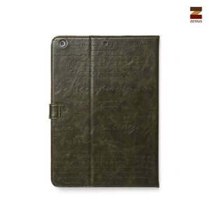 Zenus Ipad Air Masstige Lettering Diary Series -Deep Khaki