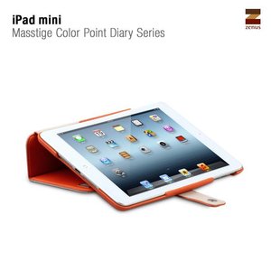 Zenus Ipad Mini Masstige Color Point Diary Series -Orange