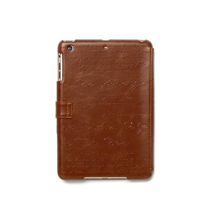 Zenus Ipad Mini Retina Masstige Lettering Diary Series -Brown