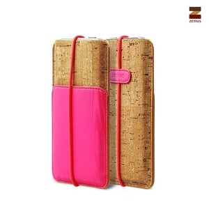 Zenus iPhone 5 / 5S / 5C Masstige E-Cork Pouch - Neon Pink