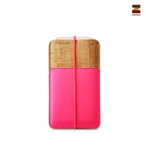 Zenus iPhone 5 / 5S / 5C Masstige E-Cork Pouch - Neon Pink