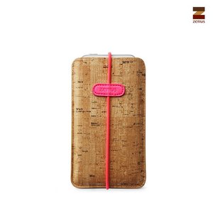 Zenus iPhone 5 / 5S / 5C Masstige E-Cork Pouch - Neon Pink