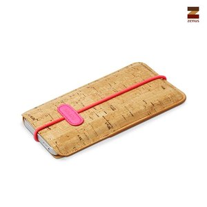 Zenus iPhone 5 / 5S / 5C Masstige E-Cork Pouch - Neon Pink