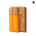 Zenus iPhone 5 / 5S / 5C Masstige E-Cork Pouch - Neon Orange