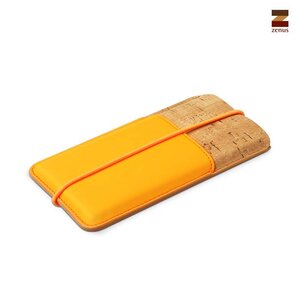 Zenus iPhone 5 / 5S / 5C Masstige E-Cork Pouch - Neon Orange