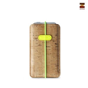 Zenus iPhone 5 / 5S / 5C Masstige E-Cork Pouch - Neon Lime