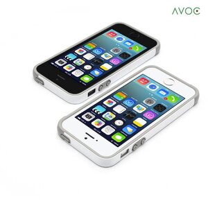 Avoc iPhone 5 / 5S Bumper Duo Avoc - White / Grey