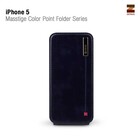 Zenus iPhone 5 / 5S Masstige Colour Point Folder Series -Navy