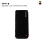 Zenus iPhone 5 / 5S Masstige Colour Point Folder Series -Black