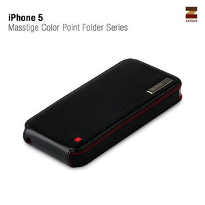 Zenus iPhone 5 / 5S Masstige Colour Point Folder Series -Black