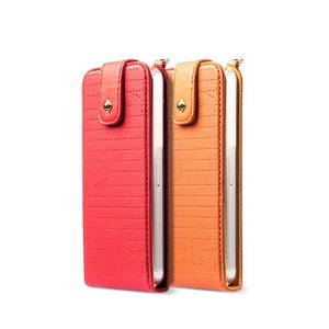Zenus iPhone 5 / 5S Masstige Quilt faminine Folder - Orange
