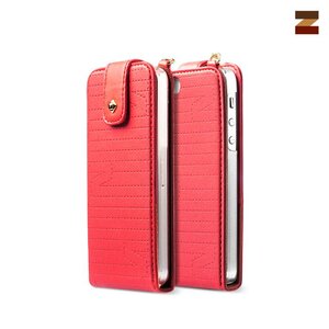 Zenus iPhone 5 / 5S Masstige Quilt faminine Folder - Red