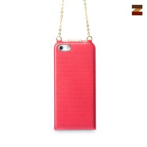 Zenus iPhone 5 / 5S Masstige Quilt faminine Folder - Red