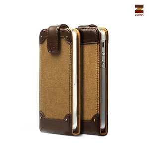 Zenus iPhone 5 / 5S Masstige Rock Vintage Folder - Dark Beige