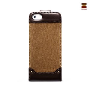 Zenus iPhone 5 / 5S Masstige Rock Vintage Folder - Dark Beige