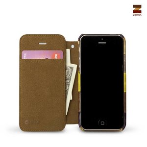 Zenus iPhone 5 / 5S Prestige Eel Leather Diary Series - Multi Brown