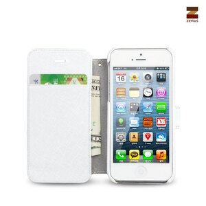 Zenus iPhone 5 / 5S Prestige Minimal Diary Series - White