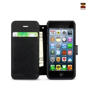 Zenus iPhone 5 / 5S Prestige Minimal Diary Series - Black