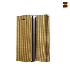 Zenus iPhone 5 / 5S Prestige Pixel Leather Diary - Yellow