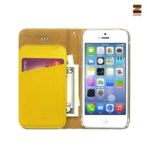 Zenus iPhone 5 / 5S Prestige Signature Diary - Mustard