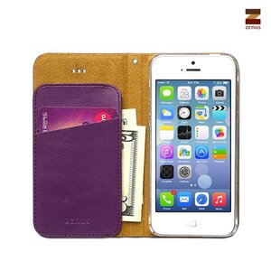 Zenus iPhone 5 / 5S Prestige Signature Diary - Purple