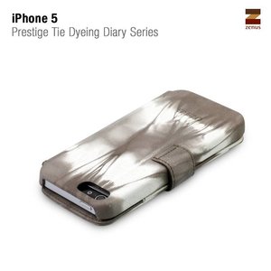 Zenus iPhone 5 / 5S Prestige Tie Dying Diary -Brown Mix