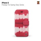 Zenus iPhone 5 / 5S Prestige Tie Dying Diary -Red Mix