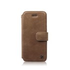 Zenus iPhone 5 / 5S Prestige Vintage Diary (W / Strap) - Vintage Brown