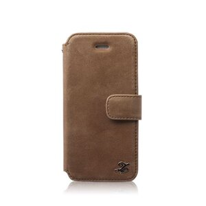 Zenus iPhone 5 / 5S Prestige Vintage Diary (W / Strap) - Vintage Brown