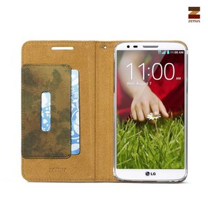 Zenus LG G2 Masstige Camo Diary Series -Green