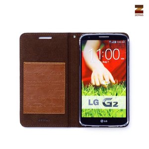 Zenus LG G2 Masstige Lettering Diary Series -Brown