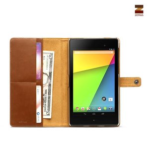 Zenus Nexus 7 Tablet Masstige lettering diary - Brown