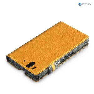 Zenus Sony Xperia Z Masstige Modern Edge Diary Series -Yellow