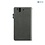 Zenus Sony Xperia Z Masstige Modern Edge Diary Series - Dark Gray