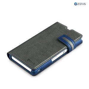 Zenus Sony Xperia Z Masstige Modern Edge Diary Series - Dark Gray