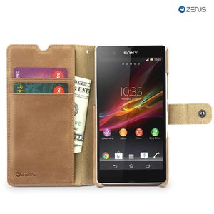 Zenus Sony Xperia Z Prestige Neo Vintage Diary Series -Vintage Brown